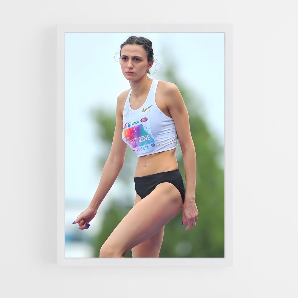 Poster Athlète Énergique – affiche Athlétisme (vue 3)